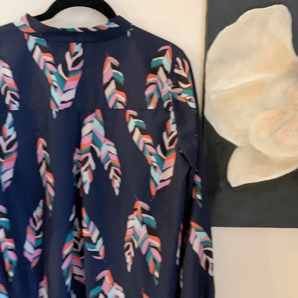 Avery Tunic, Custom Feather Print - image 4